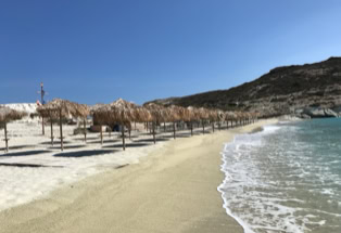 Sandstrand auf KIMOLOS.