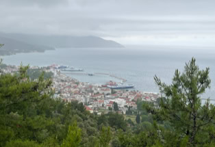 Thassos, Hafenblick