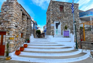 Entree in die Chora, Alonissos