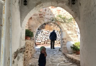 Kimolos. Kleine griechische Insel bei Milos.