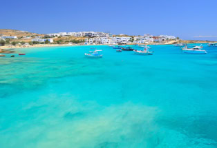 Epano Koufonissi, glasklares Meer