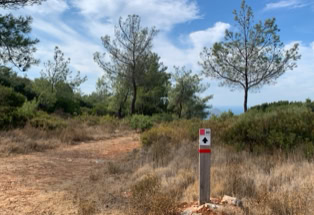 gut markierte Wanderwege, Insel Samos.