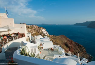 Santorin, Stadtszene