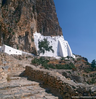 Das Kloster Chozoviotissa auf der griechischen Insel Amorgos