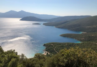 Samos, grüne griechische Insel
