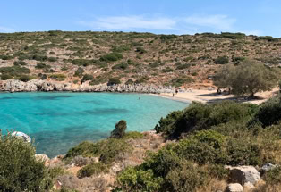 Sandstrand auf der griechischen Insel Chios