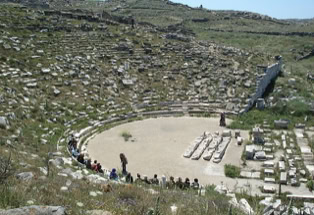 Delos, Antikes Theater