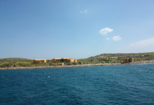 Delos. Griechische Insel mit antiken Stätten.