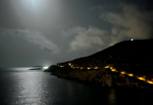 Sifnos, beleuchteter Pfad